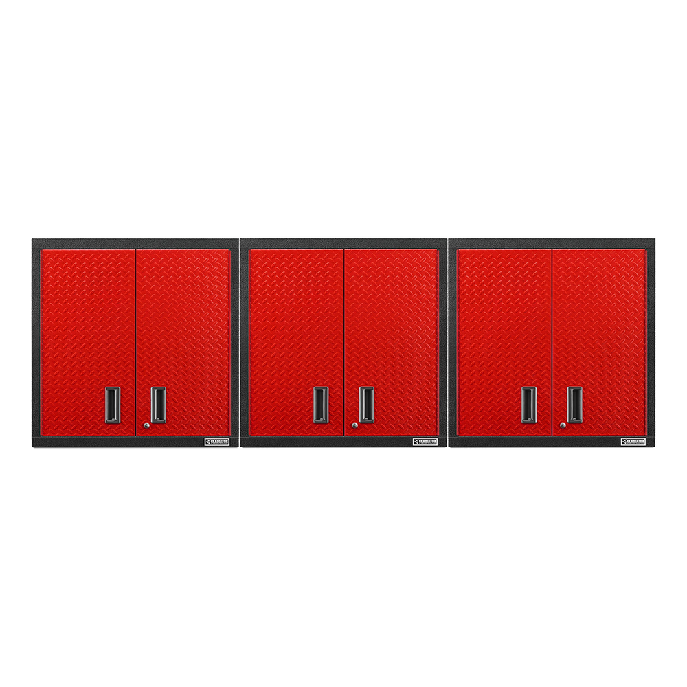 Gladiator 3 x Premier 30-Inch Wall GearBox Garage Cabinet-GAWG302DDRx3-Garage Giant