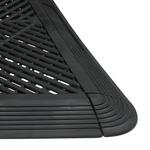 SafeRacks Interlocking Black Garage Floor Tiles Edge and Corner Kit (Female - Looped)-GF-FEMALE-16B-Garage Giant 
