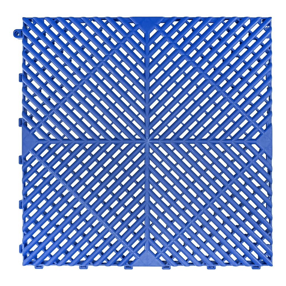 SafeRacks Interlocking Blue Garage Floor Tiles (16 Pack)-GF-RIB-16BL-Garage Giant