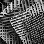 SafeRacks Interlocking Black Garage Floor Tiles (48 Pack)-GF-RIB-48B-Garage Giant 