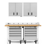 Gladiator 6-Piece White Garage Cabinet Set-Gladiator-6-Piece-White-Cabinet-Set-Garage Giant 