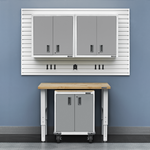 Gladiator 8-Piece White Garage Cabinet Set-Gladiator-8-Piece-White-Cabinet-Set-Garage Giant 