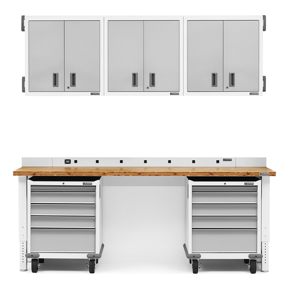 Gladiator 12-Piece White Garage Cabinet Set-Gladiator-12-Piece-White-Garage-Cabinet-Set-Garage Giant