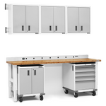Gladiator 12-Piece White Garage Cabinet System-Gladiator-12-Piece-White-Garage-Cabinet-System-Garage Giant 