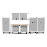 Gladiator 13-Piece White Garage Cabinet Set-GGS13PMR01-Garage Giant 