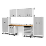 Gladiator 14-Piece White Garage Cabinet System-Gladiator-14-Piece-White-Cabinet-System-Garage Giant 