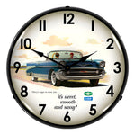 Collectable Sign and Clock 1957 Bel Air Convertible Backlit Wall Clock-GM1001236-Garage Giant 