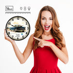 Collectable Sign and Clock 1957 Bel Air Convertible Backlit Wall Clock-GM1001236-Garage Giant 
