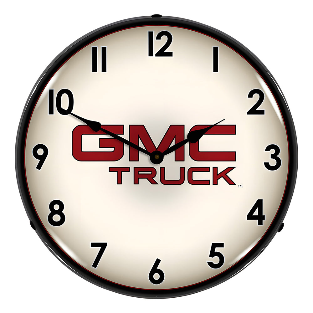 Collectable Sign and Clock GMC Truck Backlit Wall Clock-GM1112351-Garage Giant