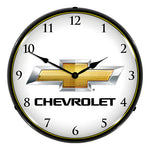 Collectable Sign and Clock Chevrolet Bowtie Backlit Wall Clock-GM1506602-Garage Giant 