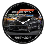 Collectable Sign and Clock 2017 Camaro 50th Backlit Wall Clock-GM1607651-Garage Giant 