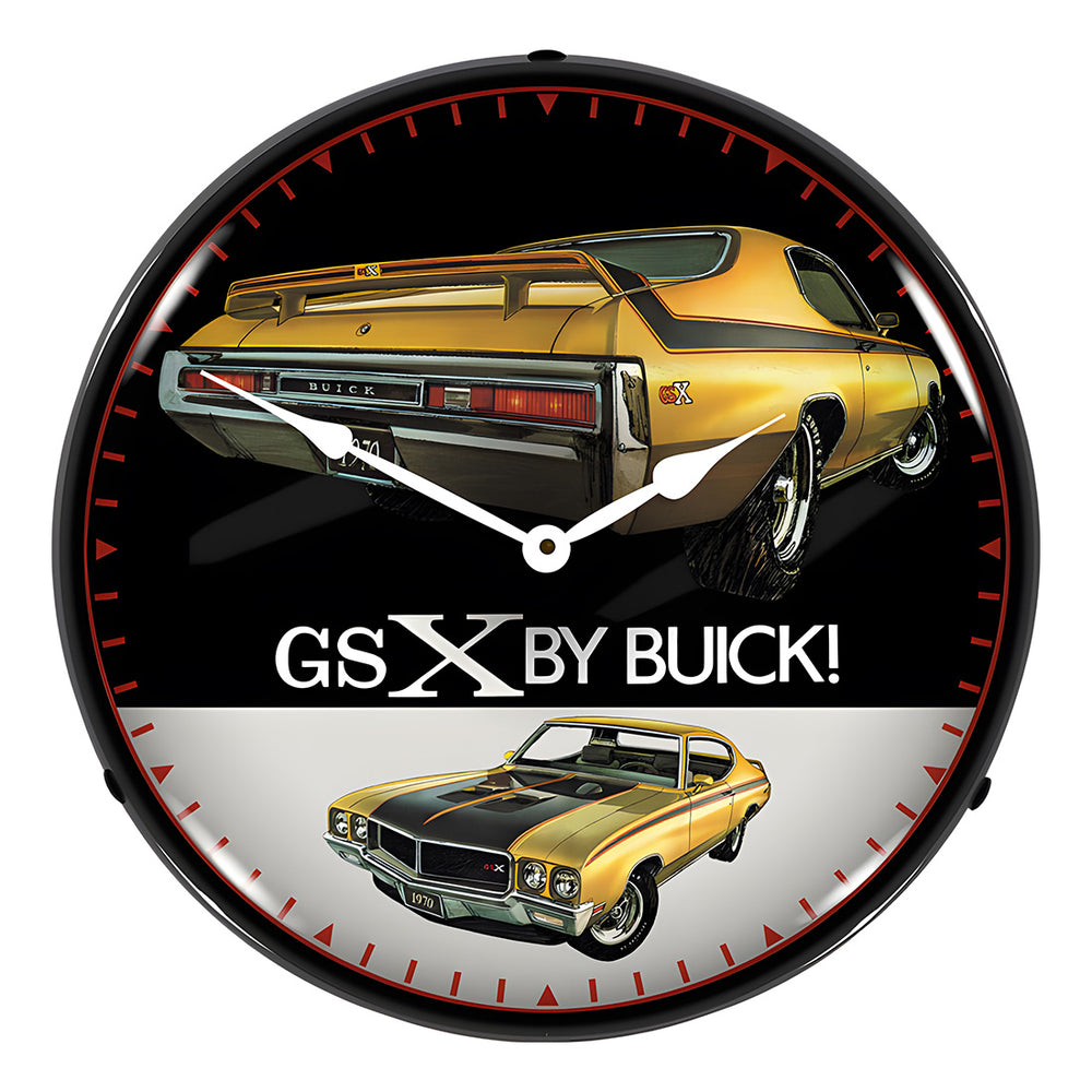 Collectable Sign and Clock 1970 Buick GSX Backlit Wall Clock-GM1611673-Garage Giant