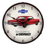 Collectable Sign and Clock 1966 Chevy II Nova Super Sport Backlit Wall Clock-GM1612698-Garage Giant 