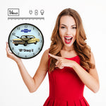 Collectable Sign and Clock 1967 Chevy II Nova Super Sport Backlit Wall Clock-GM1701702-Garage Giant 