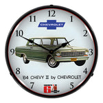 Collectable Sign and Clock 1964 Chevy II Nova Backlit Wall Clock-GM1701706-Garage Giant 