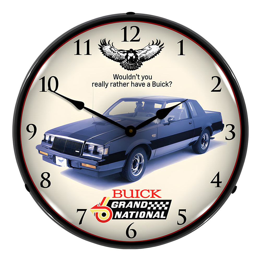 Collectable Sign and Clock 1987 Buick Grand National Backlit Wall Clock - Thumbnail 3