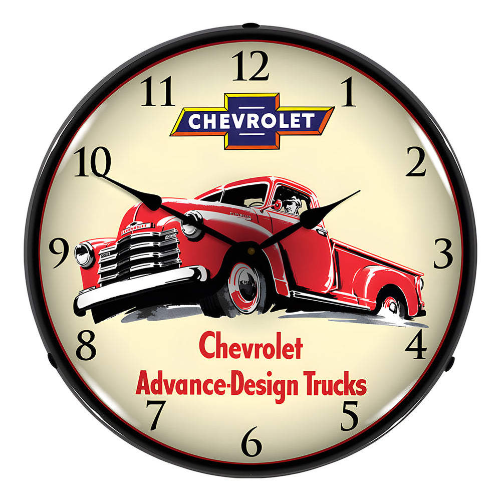 Collectable Sign and Clock 1953 Chevrolet Truck Backlit Wall Clock-GM1701715-Garage Giant