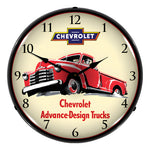 Collectable Sign and Clock 1953 Chevrolet Truck Backlit Wall Clock-GM1701715-Garage Giant 
