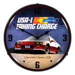 Collectable Sign and Clock 1983 Camaro Z28 Backlit Wall Clock-GM1702722-Garage Giant 