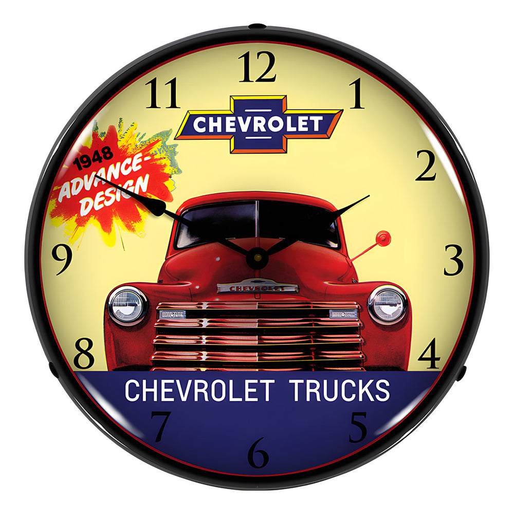 Collectable Sign and Clock 1948 Chevrolet Truck Backlit Wall Clock-GM1702736-Garage Giant