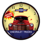 Collectable Sign and Clock 1948 Chevrolet Truck Backlit Wall Clock-GM1702736-Garage Giant 