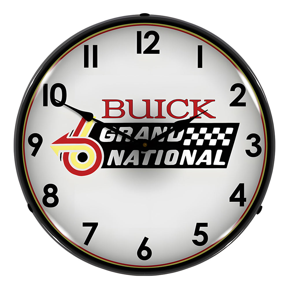 Collectable Sign and Clock Buick Grand National Backlit Wall Clock-GM1702738-Garage Giant