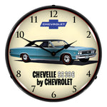 Collectable Sign and Clock 1967 Chevelle SS 396 Backlit Wall Clock-GM1702741-Garage Giant 