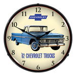 Collectable Sign and Clock 1962 Chevrolet Truck Backlit Wall Clock-GM1702743-Garage Giant 