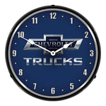 Collectable Sign and Clock Chevrolet Trucks 100th Anniversary Backlit Wall Clock-GM1707781-Garage Giant 