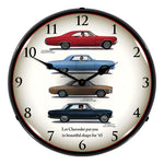 Collectable Sign and Clock 1965 Chevrolet Lineup Backlit Wall Clock-GM1801822-Garage Giant 