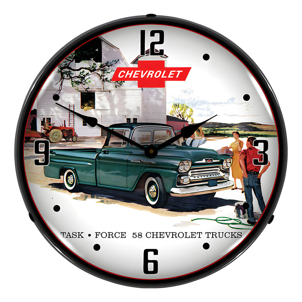 Collectable Sign and Clock 1965 Chevrolet Truck Backlit Wall Clock