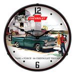 Collectable Sign and Clock 1958 Chevrolet Truck Backlit Wall Clock-GM1801824-Garage Giant 