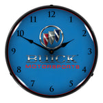 Collectable Sign and Clock Buick Motorsports Backlit Wall Clock-GM1802832-Garage Giant 