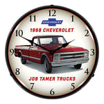 Collectable Sign and Clock 1968 Chevrolet Truck Backlit Wall Clock-GM1802841-Garage Giant 