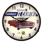 Collectable Sign and Clock 1959 El Camino Backlit Wall Clock-GM1806865-Garage Giant 