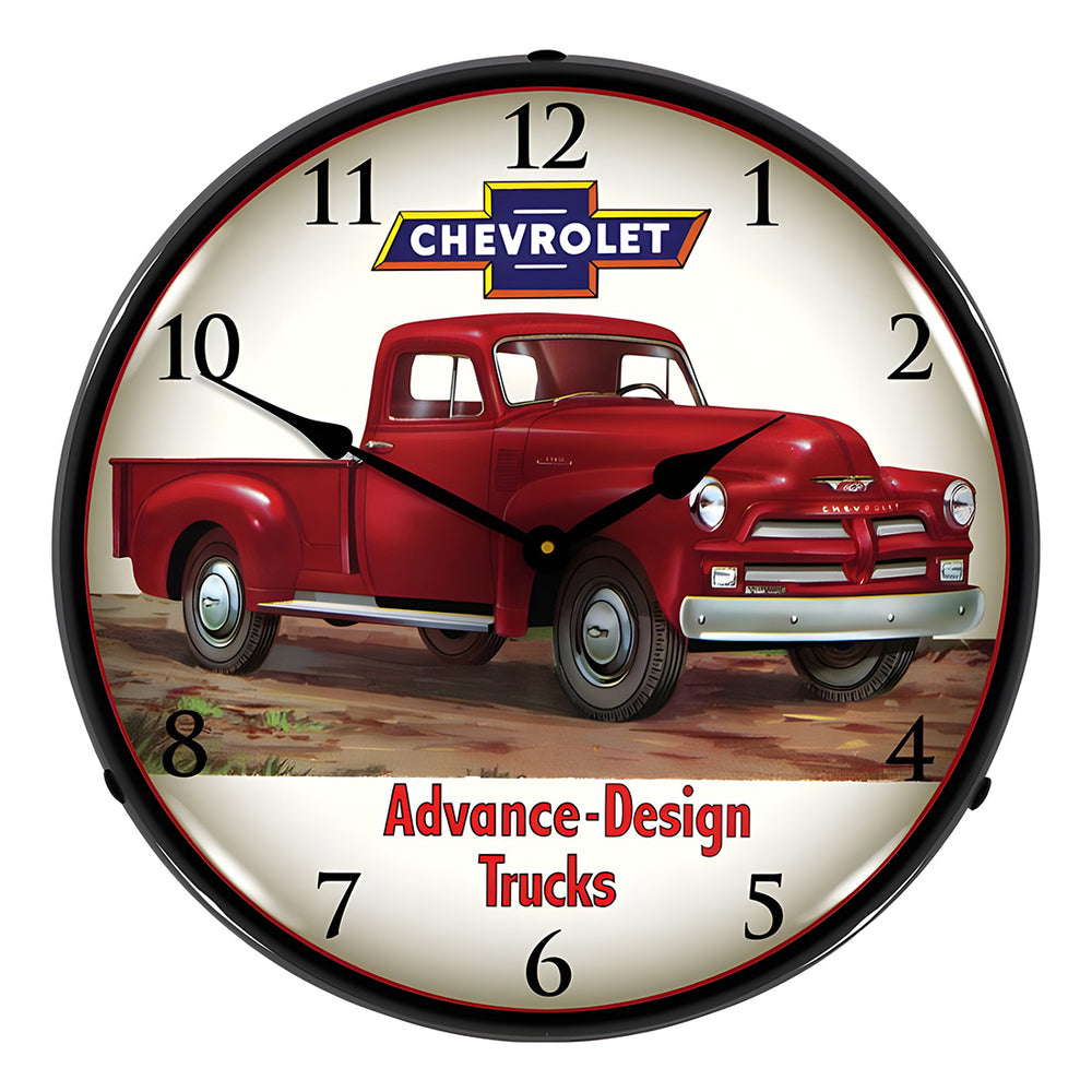 Collectable Sign and Clock 1965 Chevrolet Truck Backlit Wall Clock - Thumbnail 2