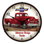 Collectable Sign and Clock 1954 Chevrolet Truck Backlit Wall Clock-GM1906694-Garage Giant 