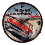 Collectable Sign and Clock 1956 Pontiac Backlit Wall Clock-GM1906997-Garage Giant 