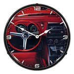 Collectable Sign and Clock 1967 Camaro Dashboard Backlit Wall Clock-GM1907710-Garage Giant 