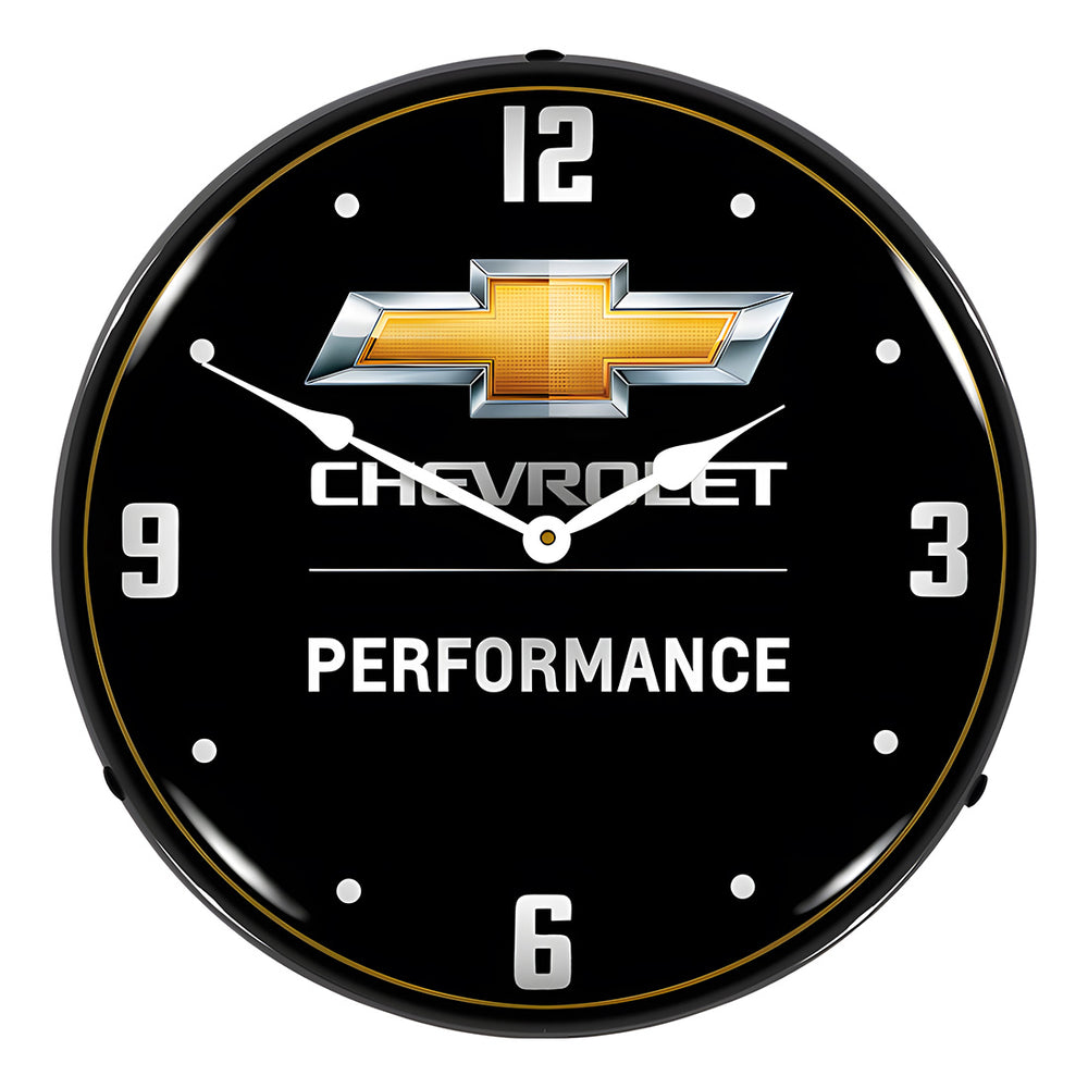 Collectable Sign and Clock Chevrolet Performance Backlit Wall Clock-GM1907712-Garage Giant