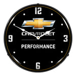 Collectable Sign and Clock Chevrolet Performance Backlit Wall Clock-GM1907712-Garage Giant 