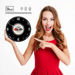 Collectable Sign and Clock C1 Corvette Black Tie Backlit Wall Clock-GM19091015-Garage Giant 