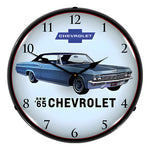 Collectable Sign and Clock 1965 Impala Backlit Wall Clock-GM23031378-Garage Giant 