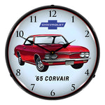 Collectable Sign and Clock 1965 Corvair Backlit Wall Clock-GM23031380-Garage Giant 