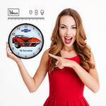 Collectable Sign and Clock 1970 Corvette Backlit Wall Clock-GM23041385-Garage Giant 