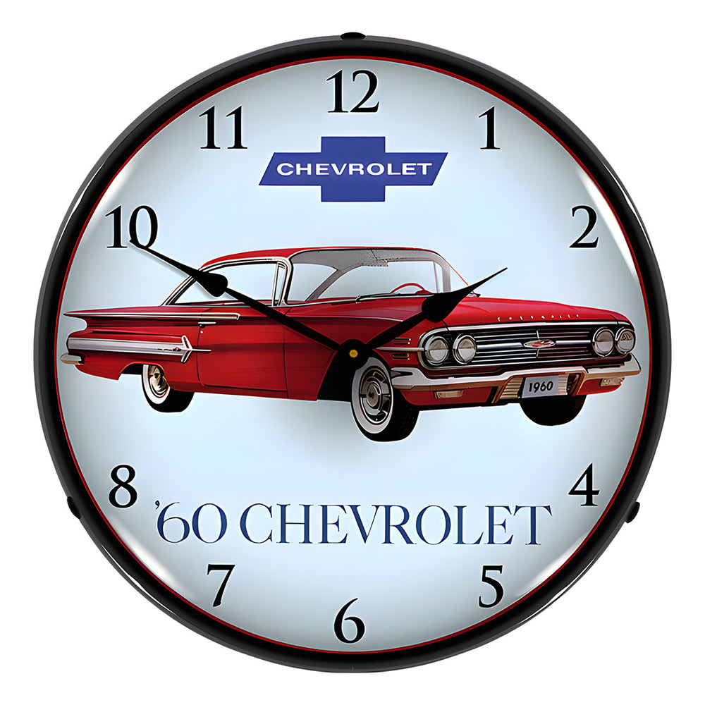 Collectable Sign and Clock 1960 Impala Backlit Wall Clock-GM23041404-Garage Giant