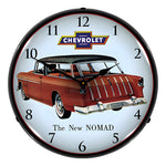 Collectable Sign and Clock 1955 Chevy Nomad Backlit Wall Clock-GM23041405-Garage Giant 