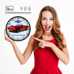 Collectable Sign and Clock 1963 Corvette Convertible Backlit Wall Clock-GM23041410-Garage Giant 