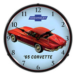 Collectable Sign and Clock 1965 Firebird TA Backlit Wall Clock-GM23041421-Garage Giant 