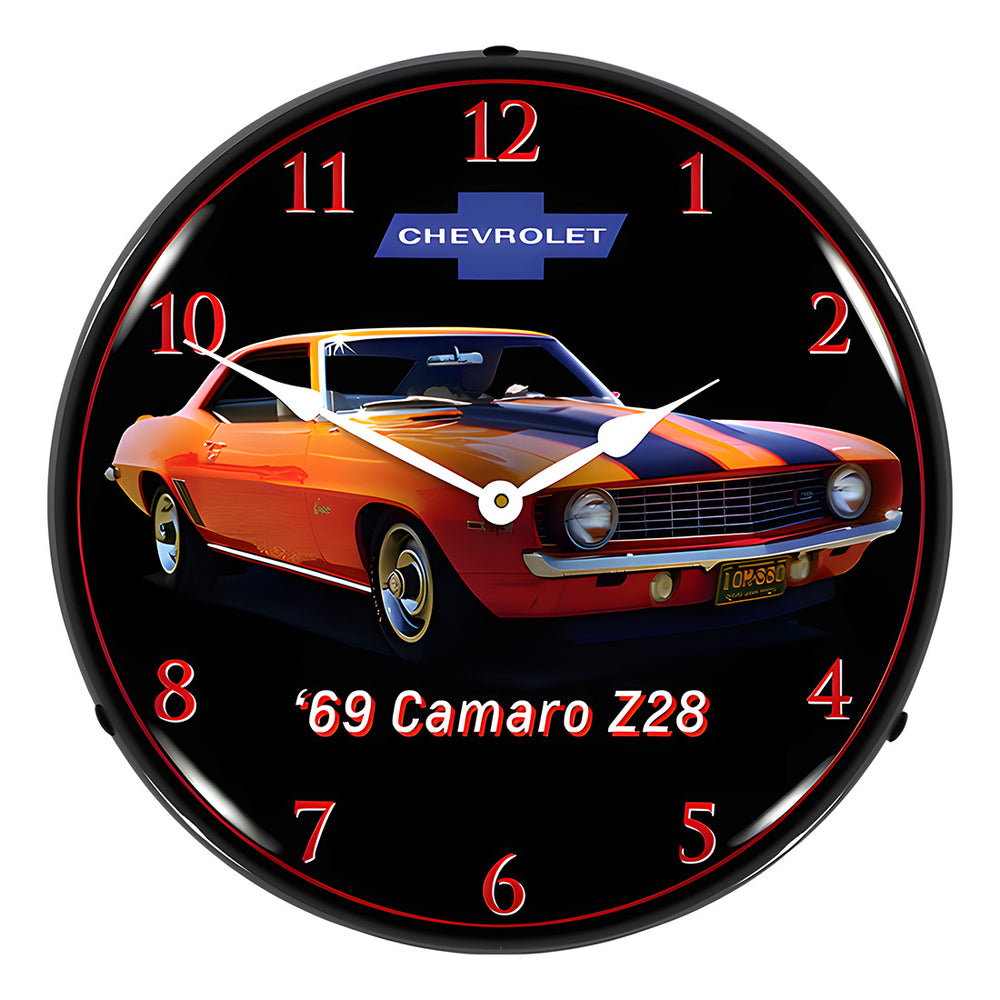 Collectable Sign and Clock 1971 Firebird TA Backlit Wall Clock-GM23051442-Garage Giant